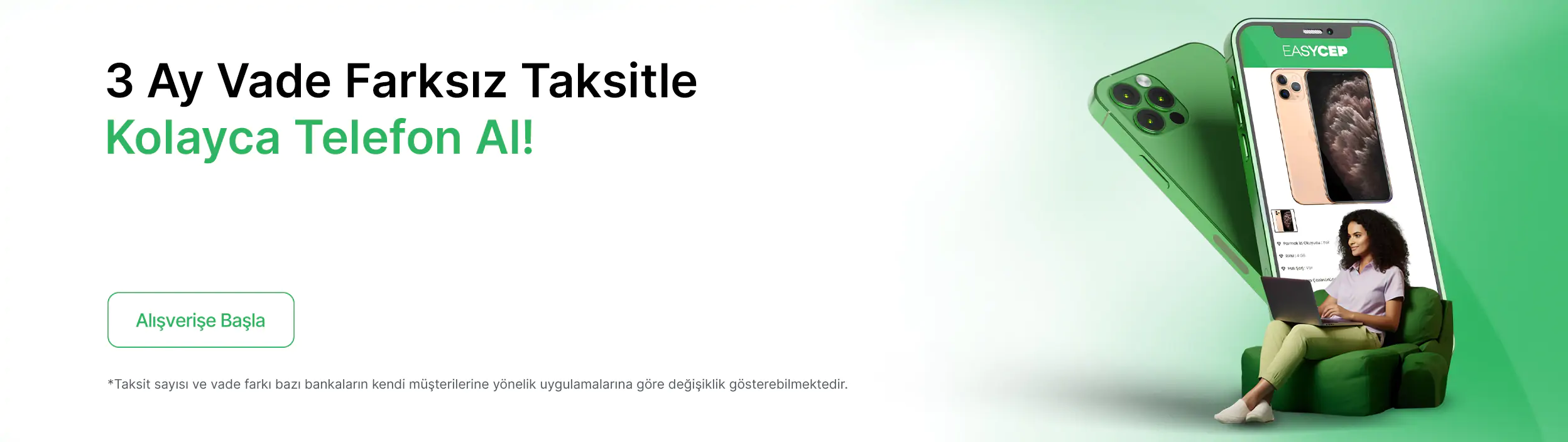 3 Vade Farksız Taksit